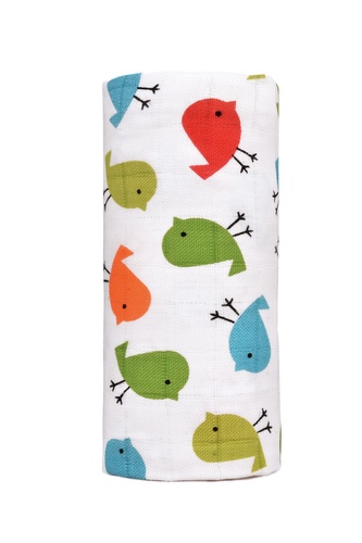 T-TOMI BIO Velká bambusová osuška Birds