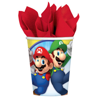 Super Mario tégliky 8ks 250ml