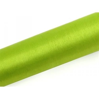 Partydeco Organza světle zelená 16 cm x 9 m