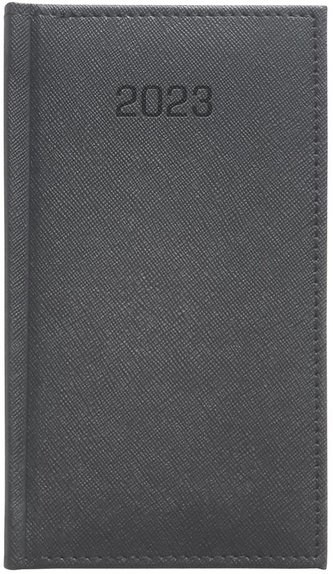 Kalendarz 2023 A6 Tygodniowy Cross szary