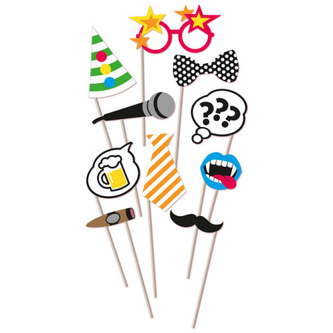 Fotokútik s rekvizity 10ks Amscan