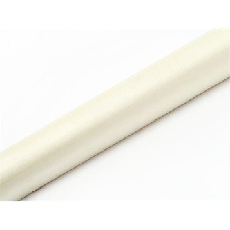Partydeco Organza světlá krémová smetanová 36 cm x 9 m