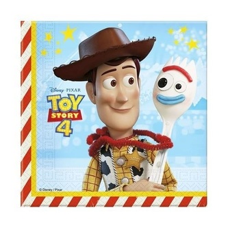 Toy Story 4 ubrousky 20 ks 2-vrstvé, 33 cm x 33 cm Procos
