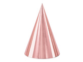 Čepičky růžovo-zlaté 6 ks 16 cm PartyDeco