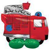 Balónek hasičské auto AirLoonz 106 cm x 88 cm Amscan