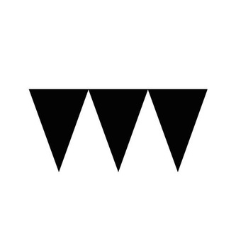 Vlajka černá 450cm Amscan