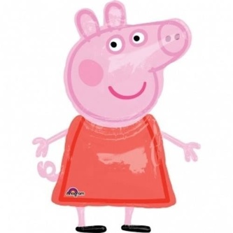 Prasátko Peppa chodící balónek 91 cm x 121 cm Amscan
