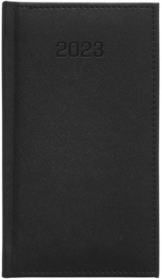 Kalendarz 2023 A6 Tygodniowy Cross czarny