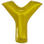 Písmeno Y zlatý foliový balónek 86 cm Amskan