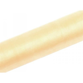 Partydeco Organza krémová 16 cm x 9 m