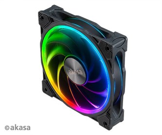AKASA ventilátor SOHO AR14, 14cm ARGB PWM fan with advanced blade design