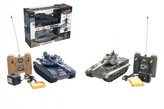 Tank RC 2ks 36cm+dobíjací pack tanková bitka so zvukom so svetlom v krabici
