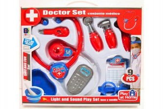 Sada doktor/lékař 9ks plast v krabici 35x29x5cm