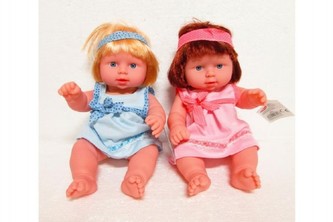 Panenka s čelenkou tvrdé tělo plast 37cm na baterie se zvukem