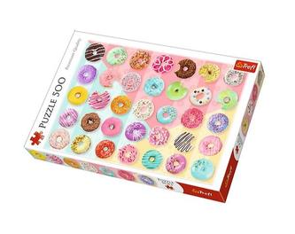 Puzzle Donuts šišky 500 dielikov 48x34cm v krabici 40x27x4, 5cm