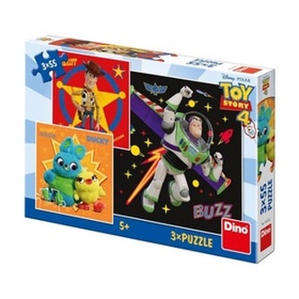 Puzzle Toy Story 4 18x18cm 3x55 dielikov v krabici 27x19x3, 5cm