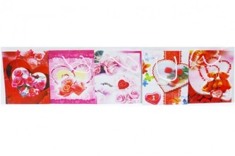 Taška dárková valentýnská malá 12x14x6cm