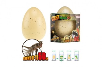 Dinosaurus vejce maxi rostoucí plast 20cm, dorůstá až 50cm v krabičce 17x16x15cm