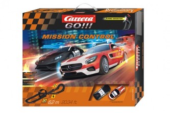 Autodráha Carrera GO!!! 62465 "Mission Control" 6,2m v krabici 60x50x10cm