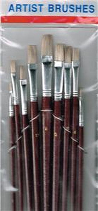 PĘDZLE ART. DO F.AKWAREL. 882B 9 szt.