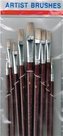 PĘDZLE ART. DO F.AKWAREL. 882B 9 szt.