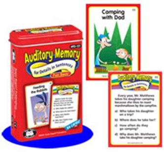 AUDITORY MEMORY DETAILS SENTENCES FUN DECK