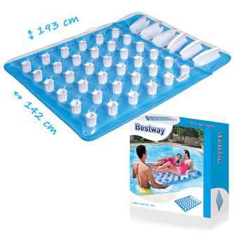 Nafukovací matrace s kalíšky 193x142 cm