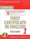 Cambridge First Certificate in English 1 for Updated Exam Studen