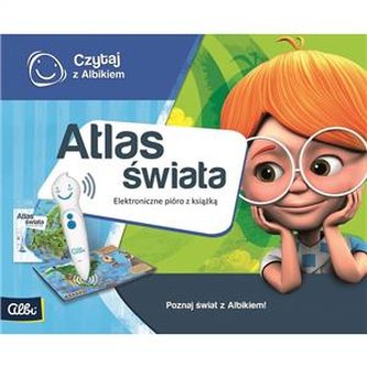 Czytaj z Albikiem zestaw pióro z książką Atlas świata