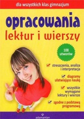 Opracowania lektur i wierszy.