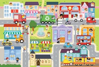 Puzzle obří Na venkově 12ks v krabici 27x27cm