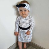 Kojenecké bavlněné šatičky s čelenkou New Baby Teresa II - velikost 68 (4-6m)