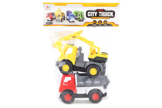 Súprava stavebných áut v sáčku