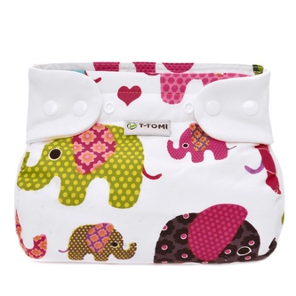 T-TOMI Ortopedické abdukční kalhotky - patentky Pink elephants (3-6kg)