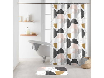 Sprchový závěs GEOMETRICO růžová 180x200 cm MyBestHome