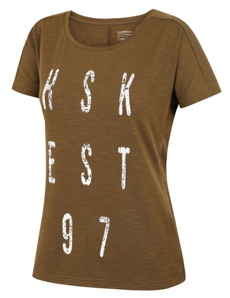 Dámské funkční triko Tingl L tm. khaki - XL
