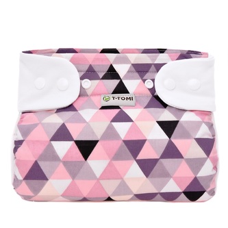 T-TOMI Ortopedické abdukční kalhotky - patentky Pink triangles (3-6kg)
