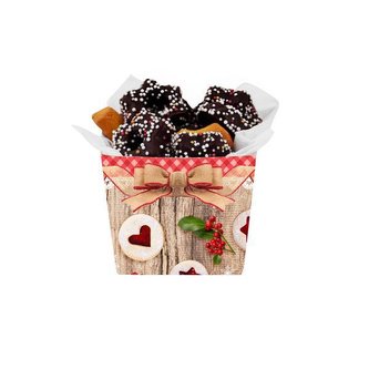 MISKA PAPÍROVÁ SET 4KS "LINECKÉ",ČTVEREC 8X8X7CM