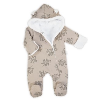 Zimní kojenecký overal Nicol Ella béžový - velikost 74 (6-9m)