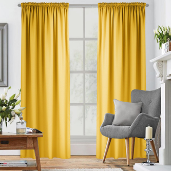 Dekoračný záves s riasiacou páskou LIVIA horčicová 145x250 cm (cena za 1 kus) MyBestHome