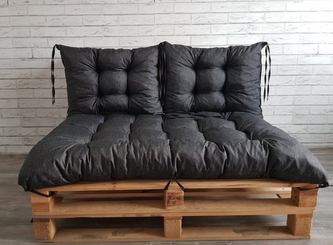 Paletové prošívané sezení MATTEO SET - sedák 120x80 cm, 2x opěrka 60x40 cm, barva černá, Mybesthome Paletové prošívané sezení MATTEO SET - sedák 120x80 cm, 2x opěrka 60x40 cm, barva černá, Mybesthome