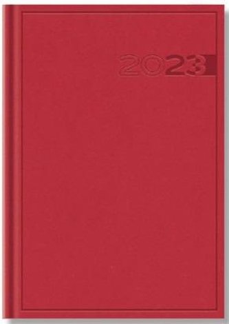 Terminarz 2023 B7 Print czerwony