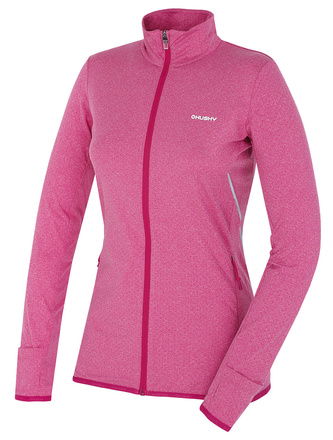 Dámská mikina na zip Astel L purpurová - XL