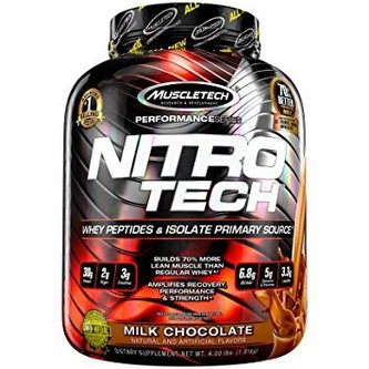 Protein Nitro-Tech Performance - MuscleTech - mléčná čokoláda - 1810 g