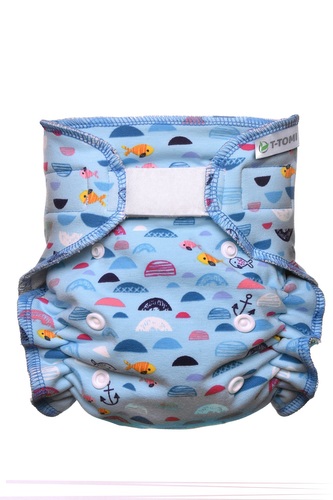 T-TOMI Kalhotková plena - přebalovací set suchý zip Blue Sea
