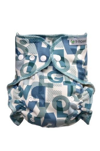 T-TOMI Kalhotková plena - přebalovací set patentky Green Alphabet