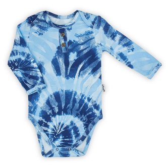 Kojenecké body s dlouhým rukávem Nicol Tomi modrá - velikost 74 (6-9m)