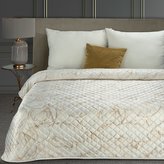 Přehoz na postel LOTOS II. bílá/zlatá 220x240 cm Mybesthome