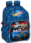 Školní batoh Hot Wheels: (objem 20 litrů|32 x 42 x 15 cm) modrý polyester