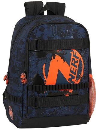 Školní batoh Nerf: (objem 23 litrů|31 x 44 x 17 cm) černý polyester